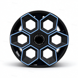 TESSGO 19" Hex Wedge Wheel Covers for Model Y & Juniper – Honeycomb Style
