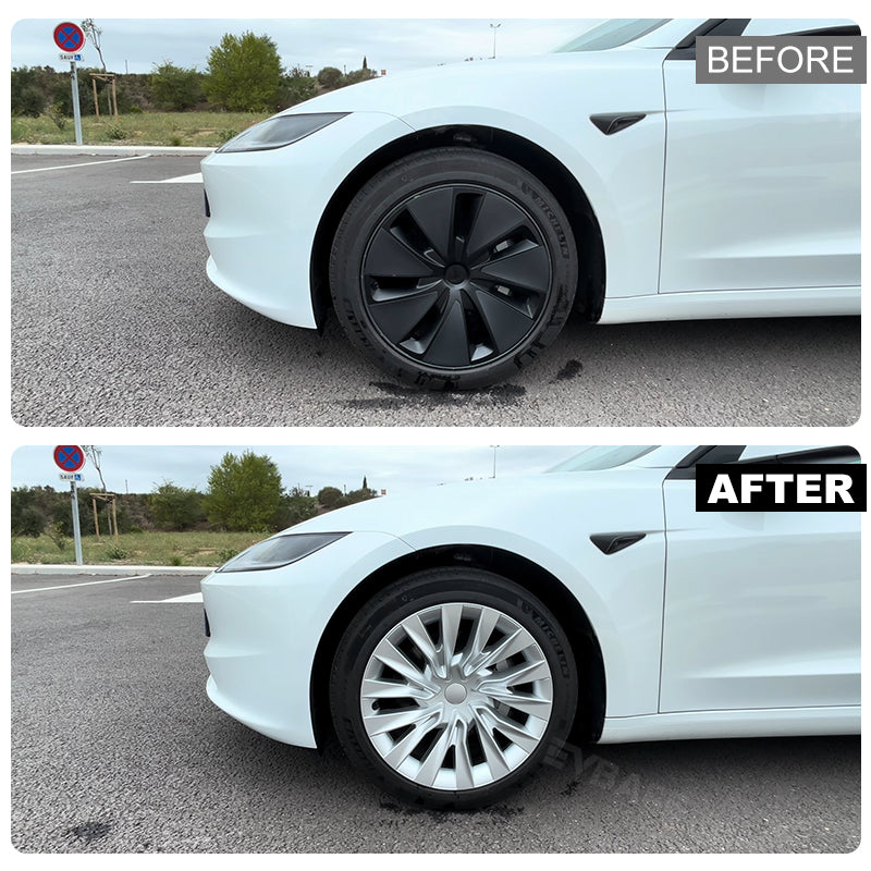 Tessgo 18" Nova Style Dual-Color Wheel Covers for Tesla Model 3 Highland