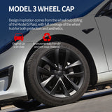 Arachnid Style 18" Wheel Covers for Model 3 2017–2023 Matte Black Set of 4