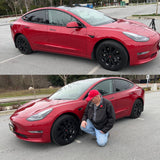 Tessgo Tesla Model 3 Wheel Cover 18 Inch Hubcap Inspired by Model 3 Sport Wheels Exterior Accessories Upgrade 2021-2023.10