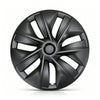 Tesla Model Y 19 Inch Gemini Wheel Cover Matte Black Hubcaps (4 Pcs Set) Curb Rash Protection