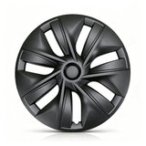 Tesla Model Y 19 Inch Gemini Wheel Cover Matte Black Hubcaps (4 Pcs Set) Curb Rash Protection